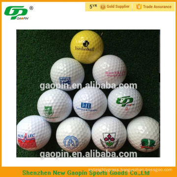 Flash range golf ball with logo printing